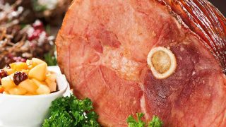 Spiral-Sliced Ham with Cider-Bourbon Glaze