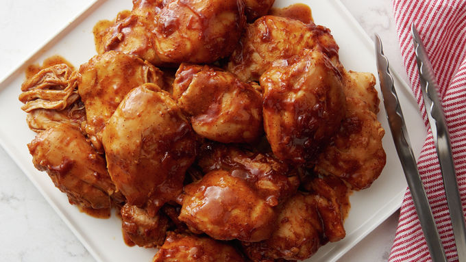 Slow-Cooker Barbecue Chicken Thighs